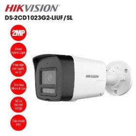 Hikvision DS-2CD1023G2-LIU(F) 2MP IP Bullet Camera with Audio – Smart Hybrid Light Outdoor CCTV (PoE)