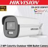 Hikvision DS-2CE12DF0T-FS 2MP ColorVu Audio Bullet Camera – Full Color Night Vision CCTV (Outdoor)