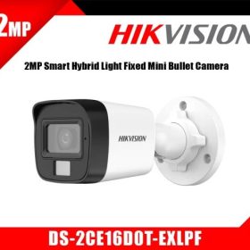 Hikvision DS-2CE16D0T-EXLPF 2MP HD Turbo Bullet Camera with Built-in Mic & EXIR Night Vision (Outdoor CCTV)