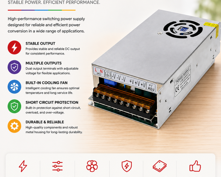 12V 20A Center Power Supply