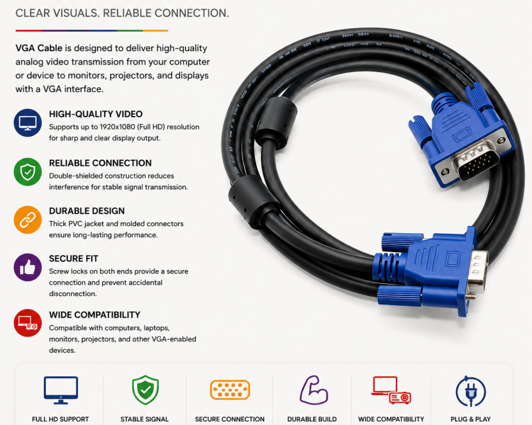 3m VGA Cable